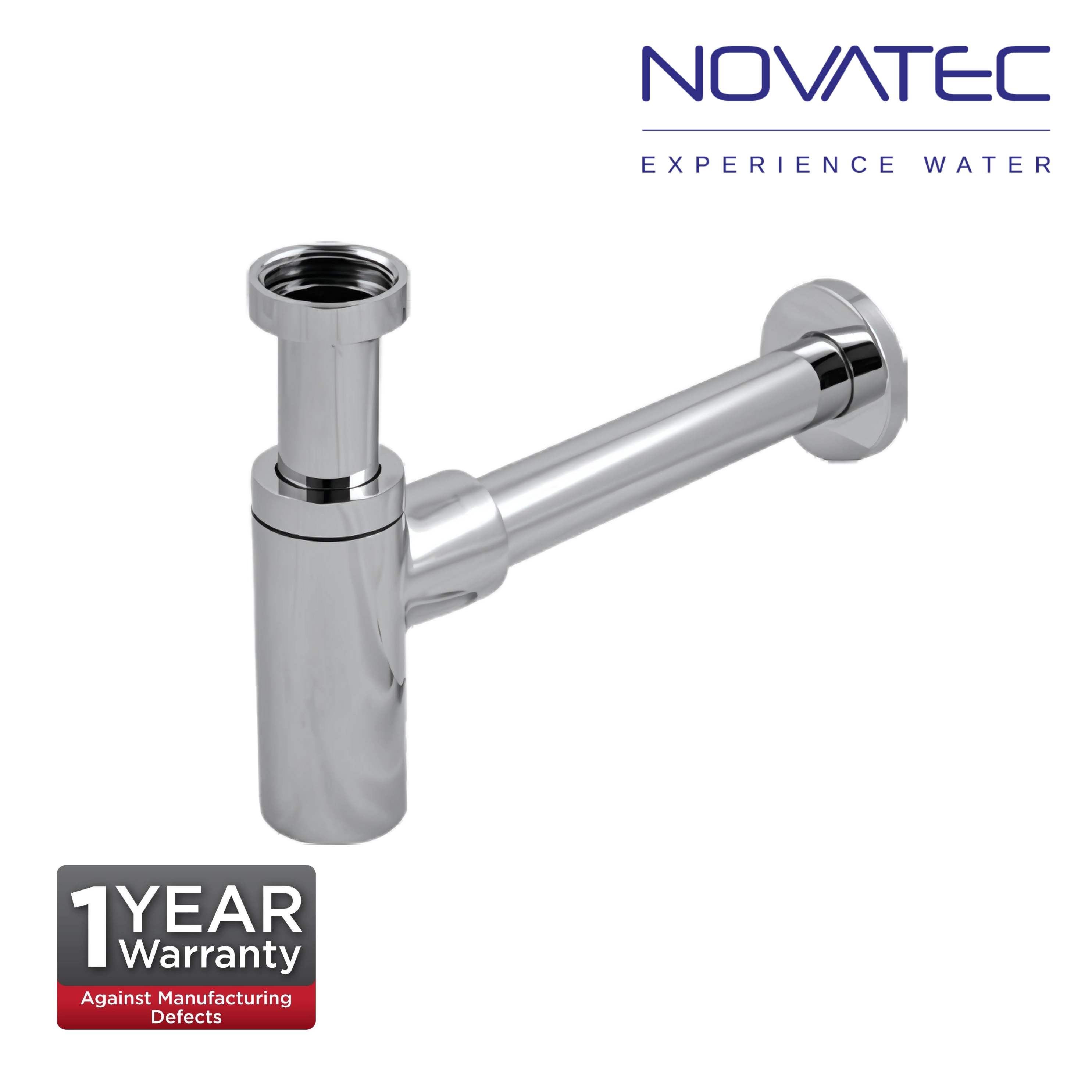 Novatec 32mm CP Brass Deluxe Bottle Trap (BBT-32DR-B)